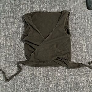 Black Wrap Top